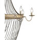 Lucien 8 Light 46 inch French Gold Leaf Chandelier Ceiling Light